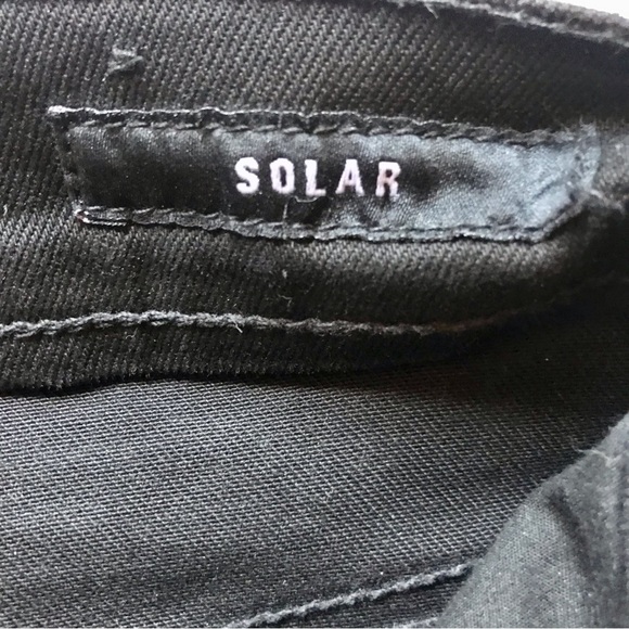 Worn once RVCA SOLAR ULTRA HIGH RISE DENIM JEAN WOMEN'S black skinny 28 - Picture 7 of 8